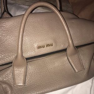 Tan/Cream Miu Miu Bag!